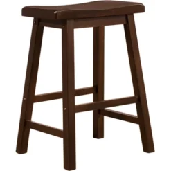 Set Of 2 24" Watkins Saddle Seat Backless Counter Height Barstools - Inspire Q 20 Set Of 2 24" Watkins Saddle Seat Backless Counter Height Barstools - Inspire Q -Inspire Q GUEST 003d8cfb ffa9 4cf0 a17b d8c3ba70b55c