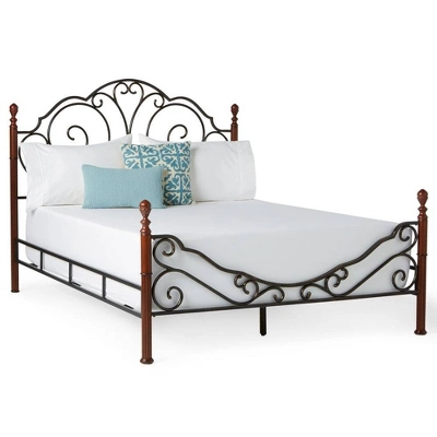Reagan Graceful Scroll Bronze Iron Bed - Inspire Q 6 Reagan Graceful Scroll Bronze Iron Bed - Inspire Q - Image 4