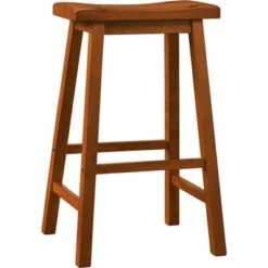 Set Of 2 29" Watkins Saddle Seat Backless Counter Height Barstools - Inspire Q -Inspire Q GUEST 0299c16a 1a75 442c 8653 8adcd46b70a3