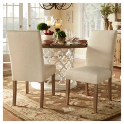 Walton Park Parsons Dining Chair (Set Of 2) - Oatmeal - Inspire Q -Inspire Q GUEST 02a60251 a905 4a95 a728 44164572b145