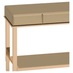 Hutton Glam Mirrored TV Stand Entry Console - Champagne Brass - Inspire Q -Inspire Q GUEST 03b1bfd6 415a 48f7 8192 a8bea091b4d9