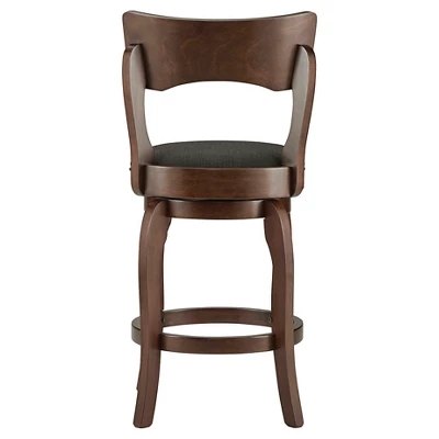 24" Calder Swivel Counter Height Barstool - Inspire Q 4 24" Calder Swivel Counter Height Barstool - Inspire Q - Image 2