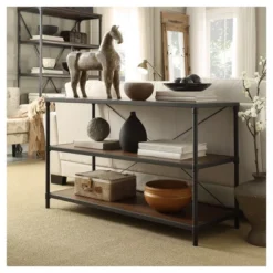 Webster Mixed TV Stand For TVs Up To 50" Brown - Inspire Q -Inspire Q GUEST 05d5a46f c9b6 4cf4 a7ef 8626682ec9f1