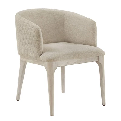 Audrey Heathered Dining Chair Beige - Inspire Q 4 Audrey Heathered Dining Chair Beige - Inspire Q - Image 2
