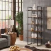 Nathyn 5 Shelf X Back Metal Post Bookshelf - Inspire Q -Inspire Q GUEST 0a96afe0 9ea3 4a90 b6a6 61db1ccfa38f