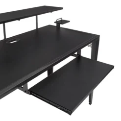 Juneau Metal Computer Desk With USB Charging Port And Adjustable Shelf Gray - Inspire Q -Inspire Q GUEST 0b07a0e9 a7f6 4027 af0d c5f198c31780