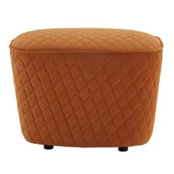 Schroeder Orange Fabric Ottoman Orange - Inspire Q -Inspire Q GUEST 0b92b855 f503 4ab3 b586 b3806740401c