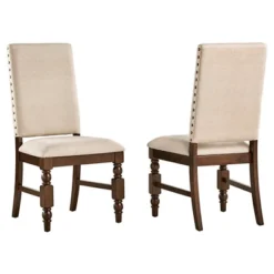 Set Of 2 Fitzgerald Nailhead Accent Side Dining Chair - Inspire Q -Inspire Q GUEST 0cf3122d 5725 473a 8a64 0e51d9e24247