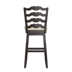 29" South Hill French Ladder Back Swivel Height Barstool Black - Inspire Q 7 29" South Hill French Ladder Back Swivel Height Barstool Black - Inspire Q -Inspire Q GUEST 0e748bf7 a1ec 4f05 bc84 0d012870d750