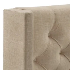 Highland Park Button Tufted Wingback Platform Bed - Inspire Q -Inspire Q GUEST 11be3db0 5f1e 466a aeec c60485e86ade