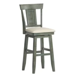 29" South Hill Panel Back Wood Swivel Height Barstool - Inspire Q -Inspire Q GUEST 149b1453 7c71 4d1c 8d62 ffc5238444ce