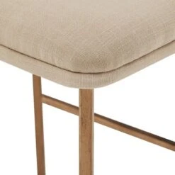2pk 24" Karianne Linen Upholstered Counter Height Barstools Beige - Inspire Q -Inspire Q GUEST 164e221e 8229 498c 9e4b bcb05bf5ced3