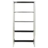 73" Hurst 4 Shelf Wide Bookshelf Chrome - Inspire Q