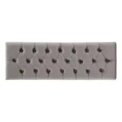 Hewett Velvet Tufted Metal Bench - Inspire Q -Inspire Q GUEST 1b2565d1 cf51 462b a1f1 55918f8d6309