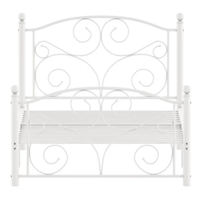 Twin Metal Platform Bed White - Inspire Q 5 Twin Metal Platform Bed White - Inspire Q - Image 3