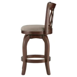 24" Parma Swivel Counter Height Barstool Wood - Inspire Q