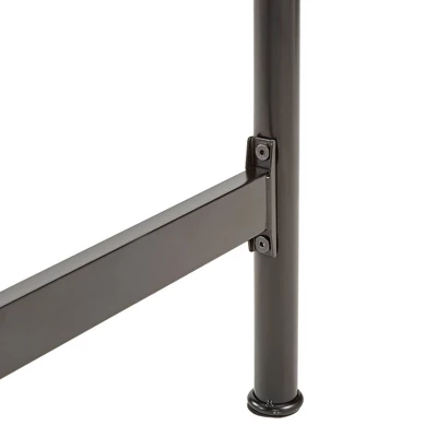 Queen Rathbone Nailhead Trim Upholstered Metal Bed Black/Oatmeal - Inspire Q 11 Queen Rathbone Nailhead Trim Upholstered Metal Bed Black/Oatmeal - Inspire Q - Image 9