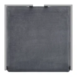 2pk 29" Everal Velvet Upholstered Chrome Metal Counter Height Barstools Blue Steel - Inspire Q -Inspire Q GUEST 225fdf41 e266 4a64 b336 2009c1bdc9c7