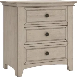 Cory 3 Drawer Wood Modular Storage Nightstand With Charging Station - Inspire Q -Inspire Q GUEST 22f74d53 2235 457c af36 4d1e20de7dcc