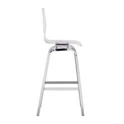 Alta Modern 29" Barstools (Set Of Two) Chrome - Inspire Q -Inspire Q GUEST 258c7556 77d5 45e4 a252 b8610c0a4b9d