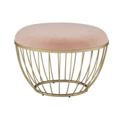 Gillian Fabric Upholstered Cocktail Ottoman - Inspire Q -Inspire Q GUEST 2606a245 54dc 4198 8434 8ff7e05b89f2