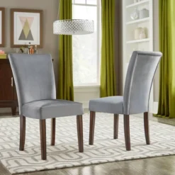 Set Of 2 Quinby Upholstered Parson Dining Chairs - Inspire Q -Inspire Q GUEST 2e521062 a3ee 4a86 9cca cb12419ea30a