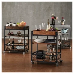 Ronay Bar Cart - Inspire Q -Inspire Q GUEST 3037a6ed 0a7c 4f07 92b7 c90b9a6dbaf7