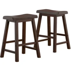 Set Of 2 24" Watkins Saddle Seat Backless Counter Height Barstools - Inspire Q 18 Set Of 2 24" Watkins Saddle Seat Backless Counter Height Barstools - Inspire Q -Inspire Q GUEST 3602a492 3464 4bd2 b374 ba8cfaea9c02