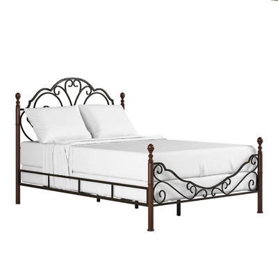 Reagan Graceful Scroll Bronze Iron Bed - Inspire Q 7 Reagan Graceful Scroll Bronze Iron Bed - Inspire Q - Image 5