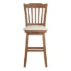 29" South Hill Slat Back Wood Swivel Height Barstool - Inspire Q -Inspire Q GUEST 3afc605d d872 4ce5 a1aa 83ad3fae35dc