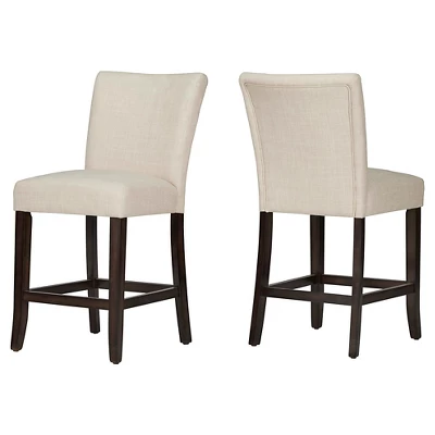 Set Of 2 24" Quinby Counter Height Barstools Wood - Inspire Q 10 Set Of 2 24" Quinby Counter Height Barstools Wood - Inspire Q - Image 8
