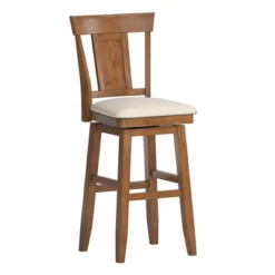 29" South Hill Panel Back Wood Swivel Height Barstool - Inspire Q -Inspire Q GUEST 3ddf39da 6b6d 4fad b5ac 3614e35917b4
