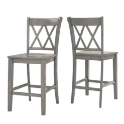 2pk 24" South Hill Double X Back Counter Height Barstools - Inspire Q 19 2pk 24" South Hill Double X Back Counter Height Barstools - Inspire Q -Inspire Q GUEST 40440e79 8a1e 46d8 a3c5 ae0c17a982f2