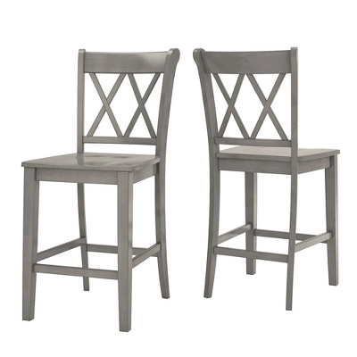 2pk 24" South Hill Double X Back Counter Height Barstools - Inspire Q 9 2pk 24" South Hill Double X Back Counter Height Barstools - Inspire Q - Image 7