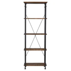 Ronay Rustic Industrial Etagere Bookshelf - Inspire Q