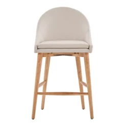 Set Of 2 24" Conrad Natural Danish Modern Counter Chair - Inspire Q