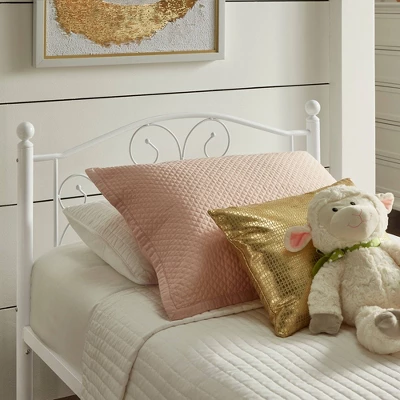 Twin Metal Platform Bed White - Inspire Q 4 Twin Metal Platform Bed White - Inspire Q - Image 2