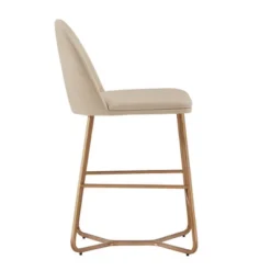 2pk 24" Karianne Linen Upholstered Counter Height Barstools Beige - Inspire Q -Inspire Q GUEST 42a4f8e1 ff53 442a a6e8 2959cc4dd1cd