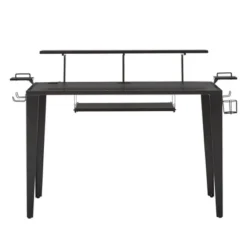 Juneau Metal Computer Desk With USB Charging Port And Adjustable Shelf Gray - Inspire Q -Inspire Q GUEST 4390de91 6a4b 4c28 aacb b2e33b1fdb11