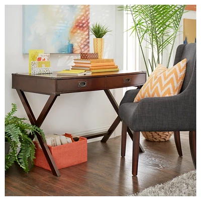 Kenton Wood Writing Desk With Drawers - Inspire Q 3 Kenton Wood Writing Desk With Drawers - Inspire Q