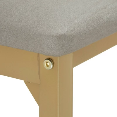 Set Of 4 Devoe Metal Upholstered Dining Chairs - Inspire Q 8 Set Of 4 Devoe Metal Upholstered Dining Chairs - Inspire Q - Image 6