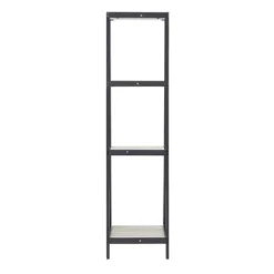 3pc Neveah Marble Ladder Desk And Bookcase Set Matte Black - Inspire Q -Inspire Q GUEST 477b2d07 20a7 4390 bfdc 2fc6fafa3386