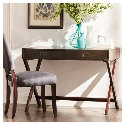 Kenton Wood Writing Desk With Drawers - Inspire Q 4 Kenton Wood Writing Desk With Drawers - Inspire Q - Image 2