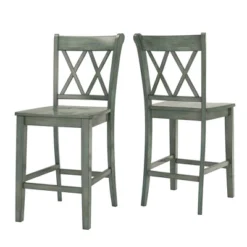 2pk 24" South Hill Double X Back Counter Height Barstools - Inspire Q 18 2pk 24" South Hill Double X Back Counter Height Barstools - Inspire Q -Inspire Q GUEST 4db61c5b 885b 4d62 a95c fd96656f7b02