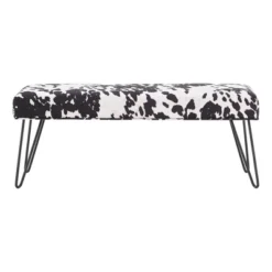 Hewett Metal Bench Light Brown - Inspire Q -Inspire Q GUEST 50a641c6 ab75 4a56 b743 d8ed3e792c27