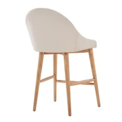 Set Of 2 24" Conrad Natural Danish Modern Counter Chair - Inspire Q -Inspire Q GUEST 51830fc3 3b52 4a86 b97f c60edaf108e0