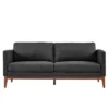 Clyde Linen Upholstered Sofa Charcoal Gray - Inspire Q -Inspire Q GUEST 549dfdd0 7398 4352 bdda 66dd8ba354b2