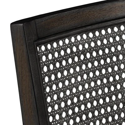 Set Of 2 South Hill Beige Linen Rattan Back Dining Chairs - Inspire Q 8 Set Of 2 South Hill Beige Linen Rattan Back Dining Chairs - Inspire Q - Image 6