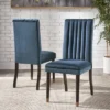 Set Of 2 Pruett Velvet Channel Back Dining Chairs - Inspire Q -Inspire Q GUEST 56b724e4 b817 495b 971b 797e2d25d44b