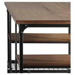 Merida Mixed Media Writing Desk Black - Inspire Q -Inspire Q GUEST 57308647 d2b3 4068 b64a 75e02ddd3793